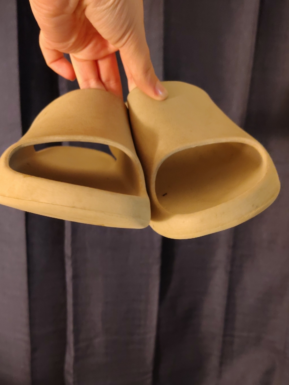 Slip-On Women’s Sandal Slides in Beige